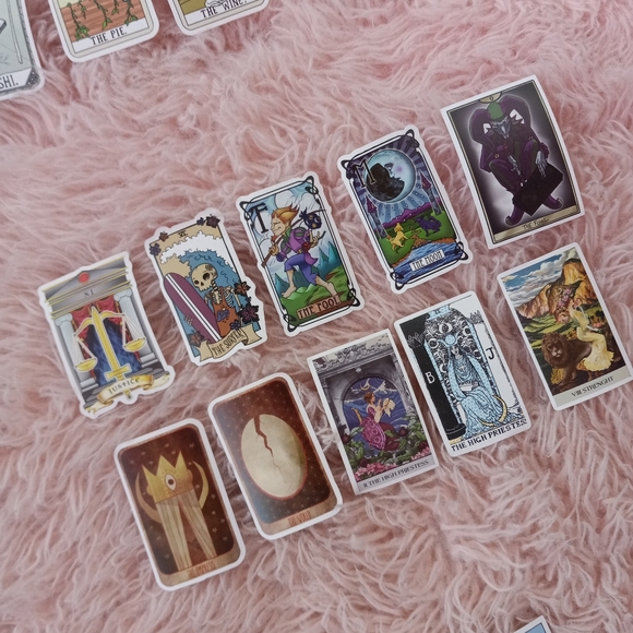 😵Cute alt art Tarot card sticker pack of 10! So fun! Great stocking stuffer! - Picture 6 of 6